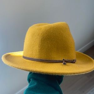 Mustard yellow hat